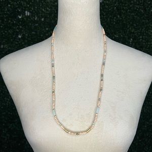 Elegant Ethnic Style Natural Stone Copper Necklace